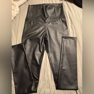 Cherish Black Faux Leather Leggings